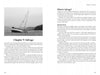 A sailboat tilts on a rocky shore with trees behind, illustrating recreational boating. This image heads "Chapter V: Salvage" in the book Law of Recreational Boating by Schiffer Publishing, Ltd., with text on maritime salvage alongside.
