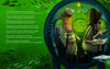 Two cartoon boys sit back-to-back in a green bathysphere window—one with a notepad, the other with headphones and a microphone. "The Bathysphere Boys" by Schiffer Publishing, Ltd. captures William Beebe’s deep-sea exploration spirit.