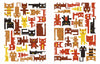 A colorful illustration of stylized cats in brown, orange, yellow, and black arranged in a geometric grid decorates "Where Is My Stuffed Animal?" by Schiffer Publishing, Ltd.—a perfect seek-and-find book for children.