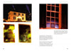 A page from "Haunted Historic Colonial Williamsburg, Virginia" by Schiffer Publishing, Ltd. features eerie, blurred ghost photos by Tim Scullion, including a close-up of a window with a mysterious blue glow, with text surrounding the images.