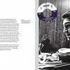 A black-and-white photo of a man in a suit writing at a desk appears with a record label image and a Foreword page, showcasing "The Blues" by Schiffer Publishing, Ltd.—a tribute to blues artists and the genre's rich illustrated history.