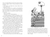 Two kids play on an outdoor basketball court—one in a magic hat shoots as the other watches, with a third by the hoop. The black-and-white scene features text from Thomas Jefferson and the Return of the Magic Hat by Schiffer Publishing, Ltd.