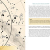 A two-page spread from "Astrotherapy" by Schiffer Publishing, Ltd. shows a star map with planet symbols on the left and text on planetary downshifts’ impact on personal development on the right, plus a yellow “NOTE” box highlighting a key point.