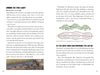 A book spread in Awesome Chesapeake by Schiffer Publishing, Ltd. explains watersheds with text and an illustration showing arrows of rainfall draining from a hill to creek, river, and Chesapeake Bay—labeling watershed (dark) and sub-watershed (light).