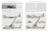 Two pages from "Myasishchev M-4 and 3M" by Schiffer Publishing, Ltd. feature a black-and-white photo and technical drawings with Russian labels, highlighting the Soviet jet bomber’s history and components. English text appears throughout.