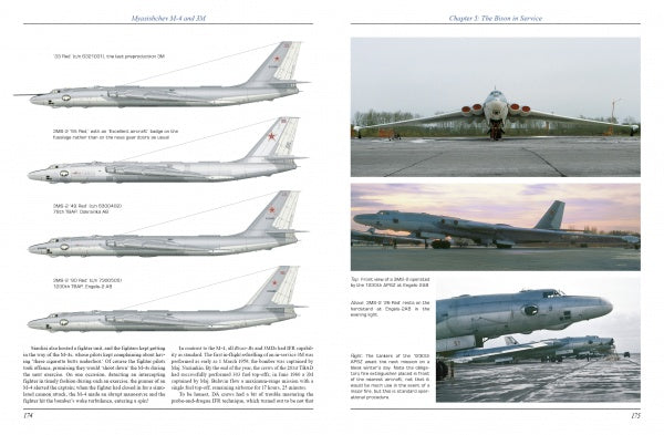 Discover the history of Soviet strategic bombers in "Myasishchev M-4 and 3M" by Schiffer Publishing, Ltd., a book featuring the Bison and aircraft on the runway.