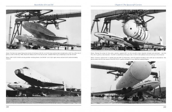 A collage of airplanes featuring the Myasishchev M-4 and 3M showcases Soviet strategic bomber design, as detailed by Schiffer Publishing, Ltd.