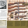 A display of vintage rifles, including The M1 Carbine by Schiffer Publishing, Ltd., plus accessories is arranged on wood. The page shows text, a black-and-white building photo, and weapon specs with historical notes.