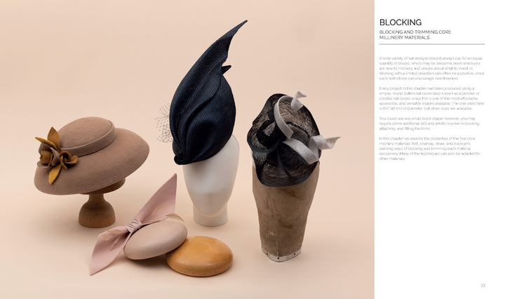 A collection titled "Contemporary Millinery" by Schiffer Publishing, Ltd. highlights exquisite craftsmanship and creative headwear design.
