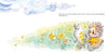 A small hedgehog in a yellow shirt paints at an easel in a field of yellow flowers as blue clouds drift above. An open paint palette lies nearby. Text: “There were so many beautiful colors in Fen’s world.” Fen's Drop of Gray, Schiffer Publishing, Ltd.