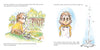 A sad monkey paints at an easel in a park, her colors fading. On the right, a single tear falls as she holds a cloth—capturing childhood depression with gentle grace in Fen's Drop of Gray from Schiffer Publishing, Ltd.