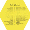 A vibrant table of contents for a spiritual guide, inspired by Wild Harmonic Oracle Cards from Schiffer Publishing, Ltd., features color-highlighted chapters—OF EARTH, OF WATER, and OF FIRE—to evoke elemental energy alchemy.