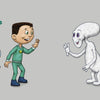 A smiling boy and a robot greet a friendly, white, polka-dotted space alien. The text reads: “When I went to outer space I met… 1 ONE friendly white alien.” Space Aliens 1-2-3 by Schiffer Publishing, Ltd.—a delightful counting book for kids.