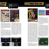 Two magazine pages showcase reviews of classic NES games in "The NES Omnibus" by Schiffer Publishing, Ltd., featuring screenshots, game box art, and detailed columns—a must-see for any retro gaming fan.