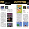 A two-page spread from Schiffer Publishing, Ltd.’s The NES Omnibus reviews NES classics The Mutant Virus and Mystery Quest, with cover art, screenshots, details, and columns of text—perfect for retro gaming fans.