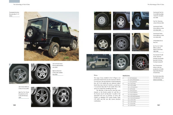 A book by Schiffer Publishing, Ltd. on The Mercedes-Benz G-Class, showcasing this legendary luxury SUV and its advanced all-wheel-drive capabilities.