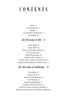 Table of contents from Living by Schiffer Publishing, Ltd. with headings: blessing of life, blessing of challenge; chapters include Path of Seeker, Energy of Spirit, self realization, and personal empowerment with page numbers.
