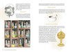 An Illuminated Guide to Wicca by Schiffer Publishing, Ltd. features illustrated pages with a cauldron, herb jars, a mortar and pestle, and an ornate incense holder—offering a visual Wiccan guide for pagan learning and tool use.
