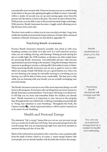 The book "Balancing Act" by Schiffer Publishing, Ltd. guides you in breath awareness and personal energy for better well-being, with tips like: Breath awareness grounds you in the present and practicing it can transform your life.