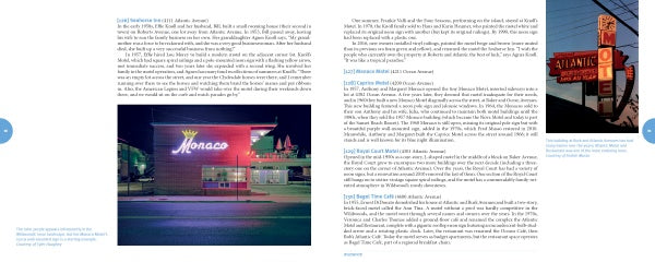 Motels of Wildwood by Schiffer Publishing, Ltd. features two pages on Wildwood’s midcentury modern motels, with photos of neon “Monaco” and vintage “ATLANTIC” motel signs—classic Doo Wop icons in Wildwood, New Jersey.