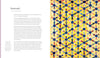 On the left is a Foreword by Carolyn Mazloomi; on the right, a full-page photo of an offbeat vintage quilt with bold red, yellow, blue, and white geometric fans from Unconventional & Unexpected, 2nd Edition by Schiffer Publishing, Ltd.
