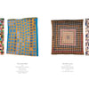 Four vibrant patchwork quilts with unique geometric patterns are showcased side by side on white. Text below, inspired by "Unconventional & Unexpected, 2nd Edition" (Schiffer Publishing, Ltd.), describes each quilt’s name, maker, and dimensions.