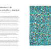 A magazine spread features an interview titled "A Texas Quiltmaker’s Life" on the left, and a colorful patchwork quilt inspired by Schiffer Publishing, Ltd.'s Unconventional & Unexpected, 2nd Edition, on the right with vibrant blue, green, and red patterns.