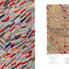 On the left is a vibrant, patchwork quilt with diagonal strips; on the right, a faded quilt like those in Schiffer Publishing, Ltd.’s "Unconventional & Unexpected, 2nd Edition" rests against a white background.