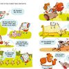 In "The Forest Robot" from Schiffer Publishing, Ltd., a friendly robot helps forest animals with tasks like pulling thorns and collecting acorns. This cheerful graphic novel shows everyone, even the robot, happy to help and make new friends.