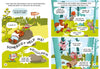 In The Forest Robot by Schiffer Publishing, Ltd., a mouse hears cries for help in a sunny forest as Bitmax & Co. friends—a bear, pig, and rabbit—search and call out for a missing wolf cub, even climbing a tree to find him.