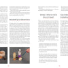 The book "Pâte de Verre" by Schiffer Publishing, Ltd. features glass art techniques, with sections on mold making, the use of shellac, creating glass paint, and images illustrating materials and steps for mold making.