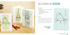 Three handmade greeting cards from "Whimsical Wire" by Schiffer Publishing, Ltd. feature wire art—a bird, a luck lightbulb, and another bird—beside colored pencils. A step-by-step beginner DIY tutorial is displayed on the right.