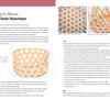 In Schiffer Publishing, Ltd.'s "Weaving with Strips," a two-page spread lists materials and step-by-step instructions on the left page and features close-up photos of weaving techniques and finished round bamboo baskets on the right.