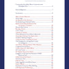 Table of contents page with red "CONTENTS" title lists essays, memorials, museums, art quilts by fiber artists, and historic buildings in Washington D.C. from Inspired by the Nation's Capital by Schiffer Publishing, Ltd., all in one column.