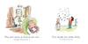 Inspired by "All the Things Mom Will Never Say" from Schiffer Publishing, Ltd.: kids play loud music and make messes while a cat watches—all with mom’s funny praise for their silly antics.