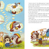 In "The Grumbletroll . . . Wants to Be First!" from Schiffer Publishing, illustrated animals like a rabbit and hedgehog celebrate trophies and medals as the story highlights playful sportsmanship and friendly competition.