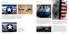 Two pages from "B-25 Mitchell, Vol. 1" by Schiffer Publishing, Ltd. show WWII aircraft insignia: US planes with star roundels, plus a blue tail, white stripes, and a silver tail with black numbers.