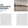 A Boeing 707 jet crashes and bursts into flames on a runway during a controlled test; three aerial photos display the aircraft at impact, on fire, and engulfed in flames. Text discusses passenger aviation safety (Schiffer Publishing, Ltd.).