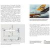 A two-page spread from Schiffer Publishing, Ltd. showcases the Boeing 757 with text, diagrams, annotated side views, a seating chart, and color photos highlighting the aircraft and its cargo hold.