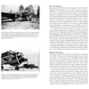 A two-page spread from Schiffer Publishing, Ltd.’s "Heinkel He 111" shows WWII-era black-and-white photos of He 111 bombers with captions; the right page offers detailed insights on their operations and defensive limitations.