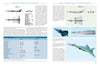 Schiffer Publishing, Ltd.'s Tupolev Tu-22M book features two pages of illustrations, side views, specs, technical tables, and descriptive text on Soviet aircraft, including the Tu-22M Backfire, T-4, T-4MS, Sukhoi T-4, and proposed designs.