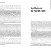 Two pages from Turbulent Journey by Schiffer Publishing, Ltd.: the left page is mostly text; the right starts with CHAPTER 5, “Von Ohain and the First Jet Flight,” covering early jet development and mentioning the Me 262, followed by a column of text.
