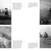 Four black-and-white wartime photos depict sailors on the USS Intrepid (CV-11/CVA-11/CVS-11) battling fires, smoke, and debris after an attack; one image shows a damaged ship in the background. Schiffer Publishing, Ltd.