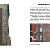 Ghost Signs 2 by Schiffer Publishing, Ltd. presents a two-page spread with historical info and photos of vintage NYC department stores, featuring images of Gimbels, Bloomingdales, and Kress with faded ghost signs and engraved storefronts.