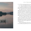 A calm dusk on Maryland's Eastern Shore shows still water reflecting a cloudy sky and trees, with wooden stakes rising from the bay. "Maryland's Eastern Shore" by Schiffer Publishing, Ltd. frames this scenic Chesapeake Bay photograph.