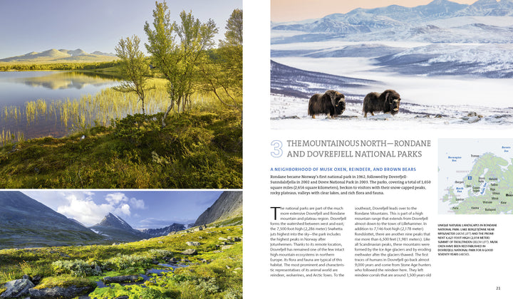 Discover tranquil lakes, musk oxen on snowy tundra, and lush valleys in Norway’s Rondane and Dovrefjell National Parks with "Secret Places" by Schiffer Publishing, Ltd.—the perfect guide to unforgettable, crowd-free escapes.