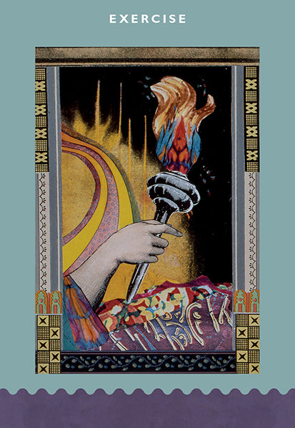 The Art of Affirmations by Schiffer Publishing, Ltd. features a painting of a hand holding a torch—symbolizing self-improvement and the light gained through positive affirmations.