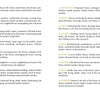 Pages 34–35 of Lenormand of Enchantment by Schiffer Publishing, Ltd. feature a guidebook spread with numbered keywords and descriptions for each card, displayed in columns with orange headings and black text.