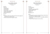 Two pages from Vedic Transformation by Schiffer Publishing, Ltd. show Carrot and Broccoli Soup and Garlic-Flavored Potatoes with ingredients and Ayurvedic steps, set on a decorative light background. Pages 66–67 are at the bottom.