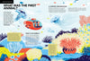 Evolutions by Schiffer Publishing, Ltd. depicts a vibrant underwater scene with sea creatures and a submarine of three children, exploring the origins and complexity of early animals—ideal for an illustrated evolution book.